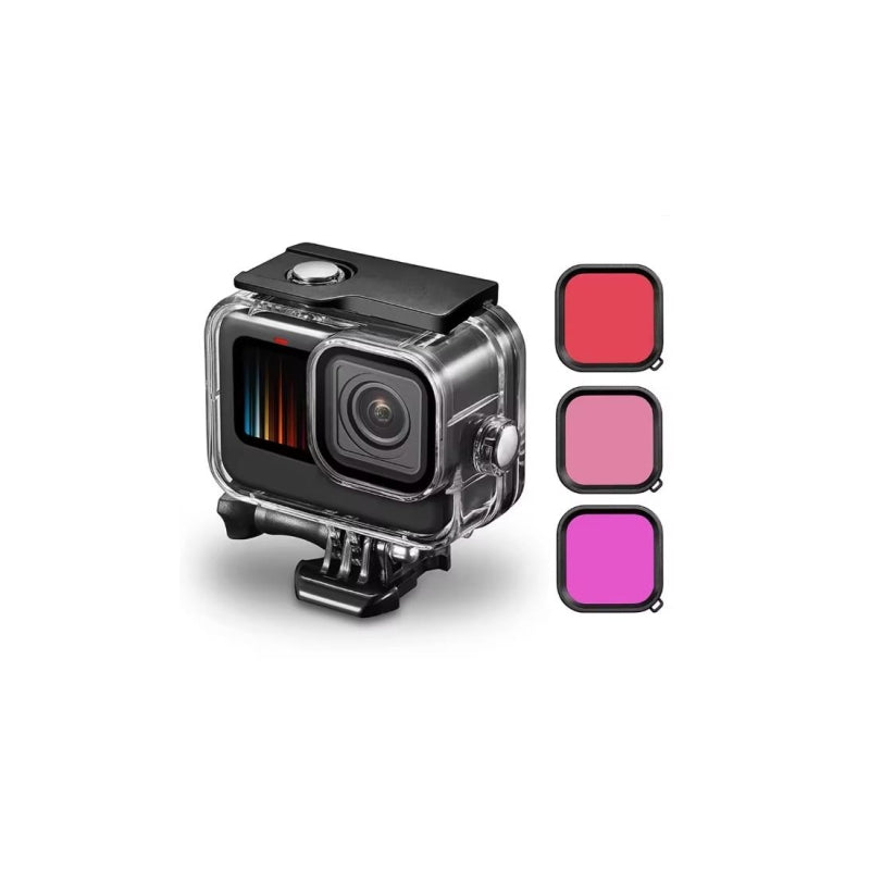 Case Waterproof for GoPro 13/12/11/10/9 Housing Diving Protective Anti-Drop Protective Shell Scratch Avoidance