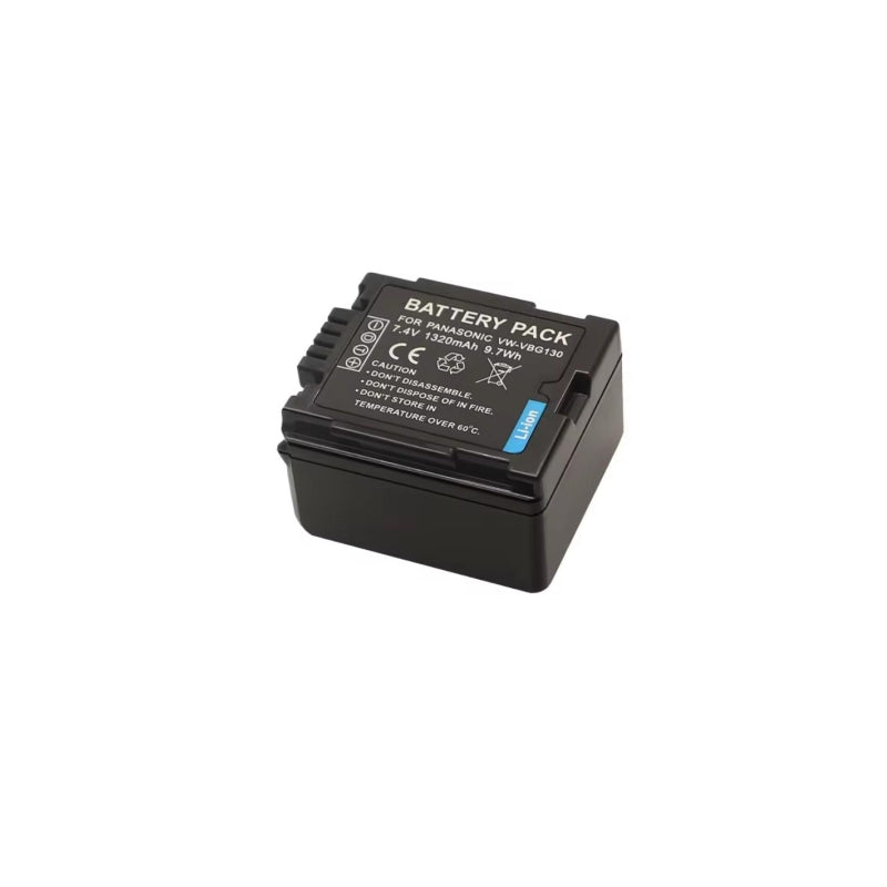 VW-VBG130 Battery for Panasonic AG‑AC130 HDC‑DX3 SDR‑H80 Video Camera Li-ion battery pack