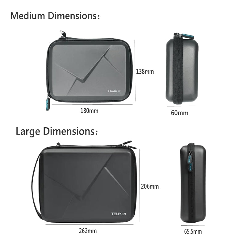 EVA Hard Shell Storage Bag for DJI OSMO Action 5/4/3 Accessories Shock-Resistant Crush-Resistant Waterproof Protective Case