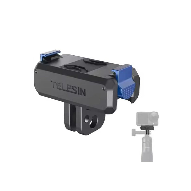 Magnetic Quick Release Mount Adapter For DJI OSMO Action 5Pro.Action3/4- Foldable Dual Claw Design