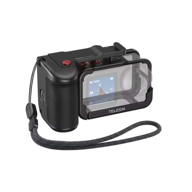 For DJI Osmo Street Camera Handle Set, For DJI Osmo Action5/4/3 Metal Cage Handle Shutter Assist Camera