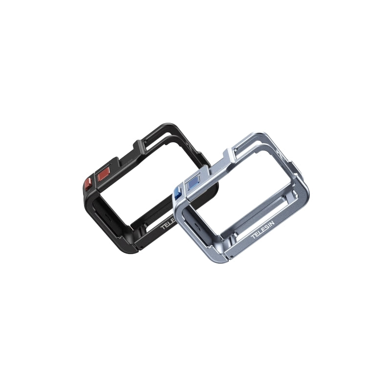 Ultra-Light Protective Camera Cage With Shutter Button, Cold Shoe Mount For DJI Action 5 Pro/4/3 Quick Release Connector