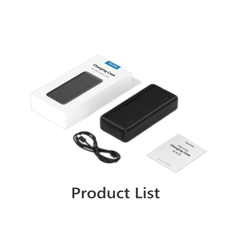 18W PD Fast Charger for DJI OSMO 360 Action 5Pro with 3 Slots TF Card Reader Battery Pocket Charging Box for DJI OSMO Action 3/4