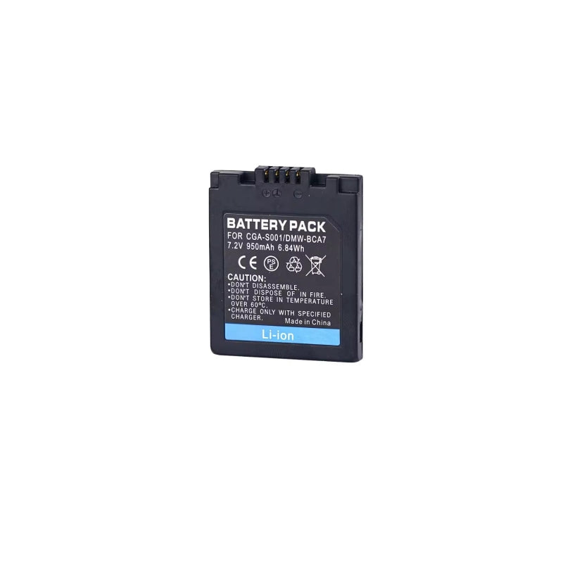 CGA-S001 battery for Panasonic Lumix DMC-F1 FX1 FX5 Digital Camera Li-ion battery pack