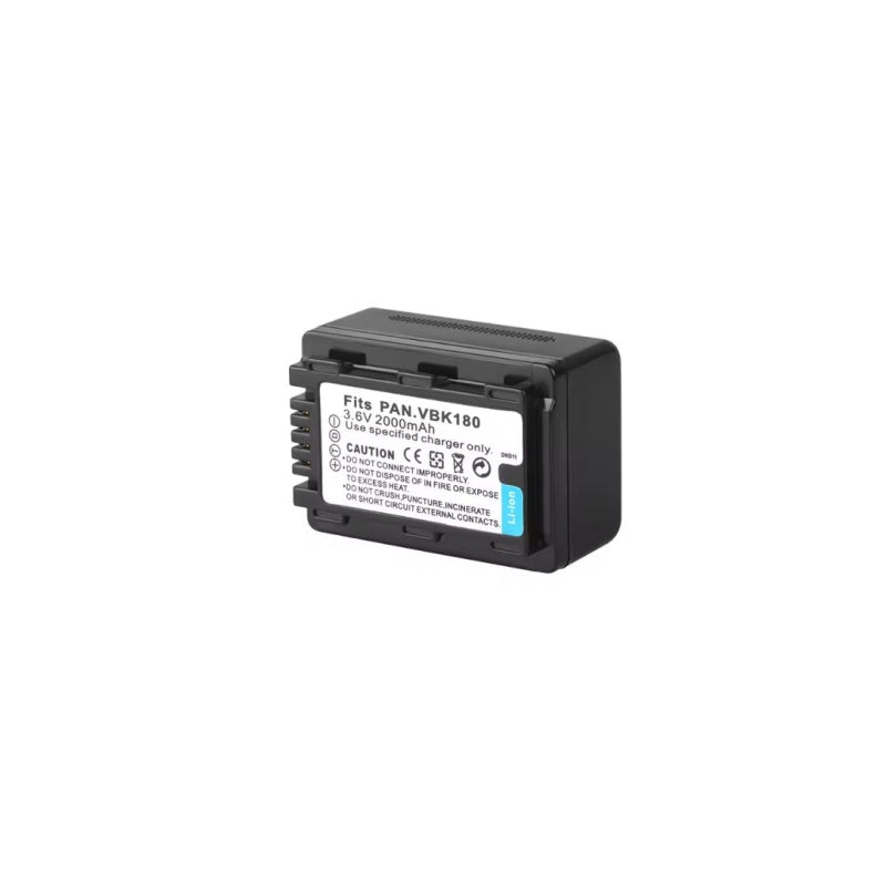 VW-VBK180 Battery for Panasonic HC‑V100 HDC‑SD90 SDR‑S45 Video Camera Li-ion battery pack